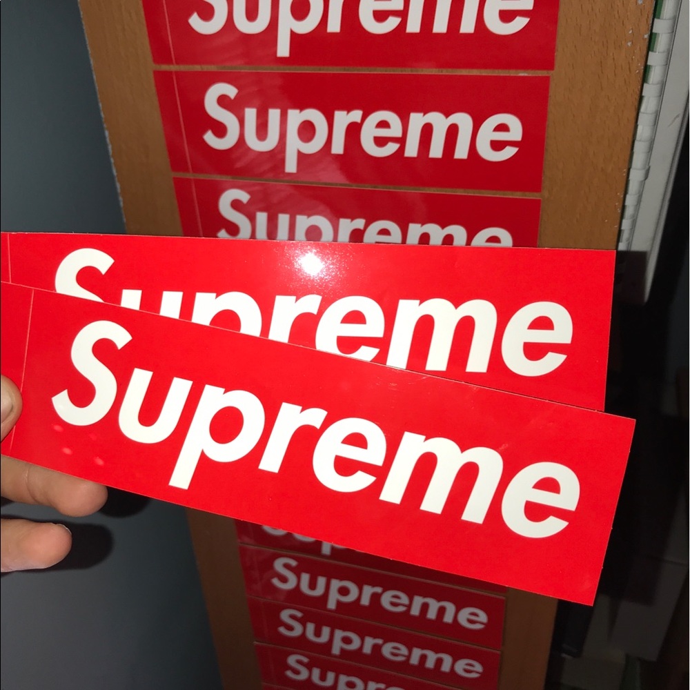 SUPREME Box Logo Sticker Authentic (2x included)